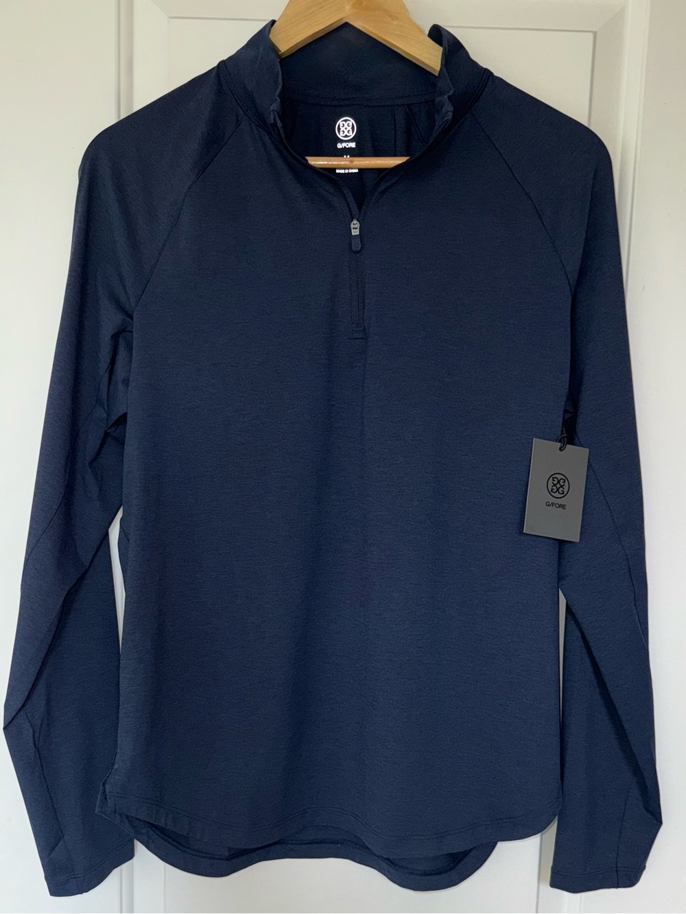 G/FORE NWT Tech Mid-Layer Quarter-Zip Pullover in "Twilight"